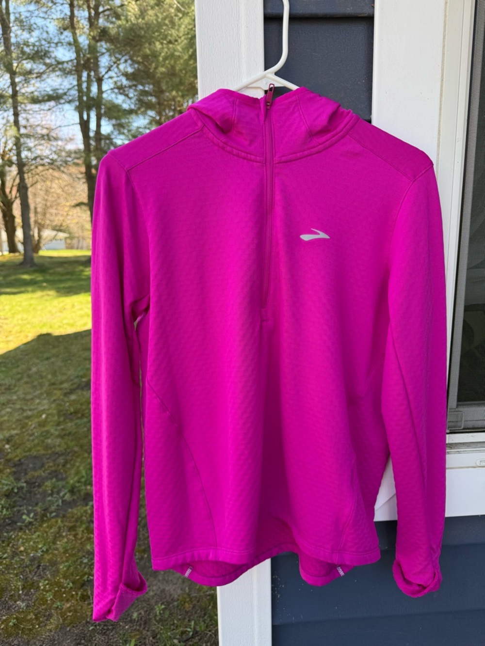 Brooks Women’s Hot Pink Quarter‑Zip Swim Hoodie